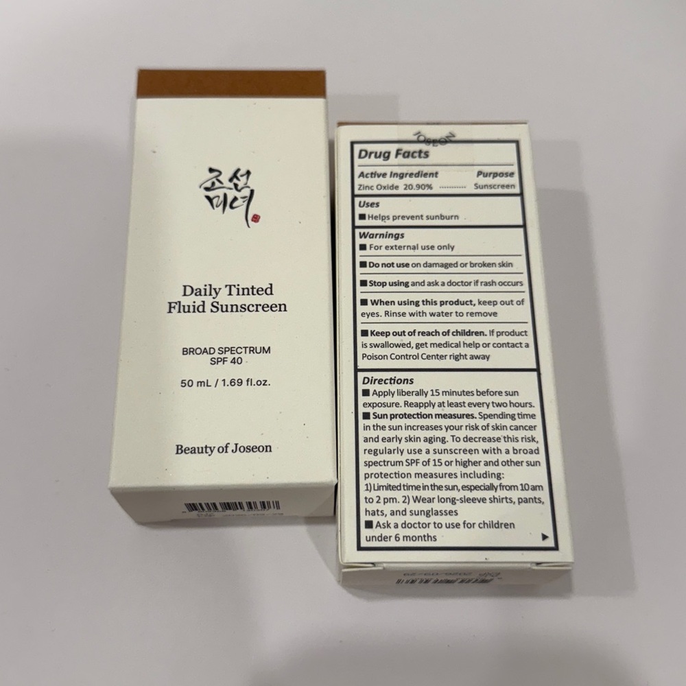 Beauty of Joseon Daily Tinted Fluid Sunscreen - MN 230 New
